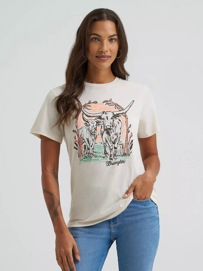 Women's Wrangler Graphic T-Shirt - Bull Arbor
