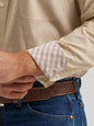 Men's Wrangler George Strait™ Long Sleeve Button Down One Pocket Shirt- Wheat Yellow