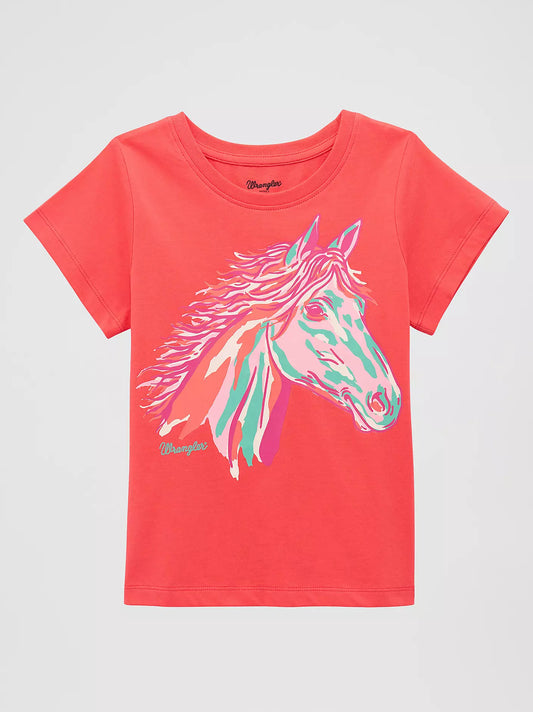 Girl's Wrangler Flowing Mane Graphic Tee