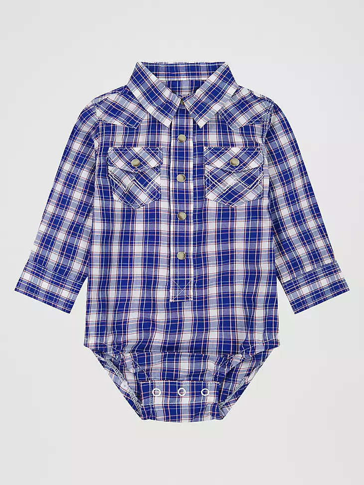 Boy's Wrangler Little Boy's Long Sleeve Snap Onesie