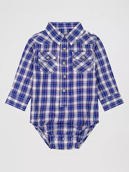 Boy's Wrangler Little Boy's Long Sleeve Snap Onesie