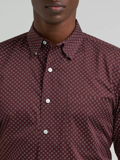 Men's Wrangler Cody Johnson Button Down Shirt - Wine