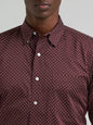Men's Wrangler Cody Johnson Button Down Shirt - Wine