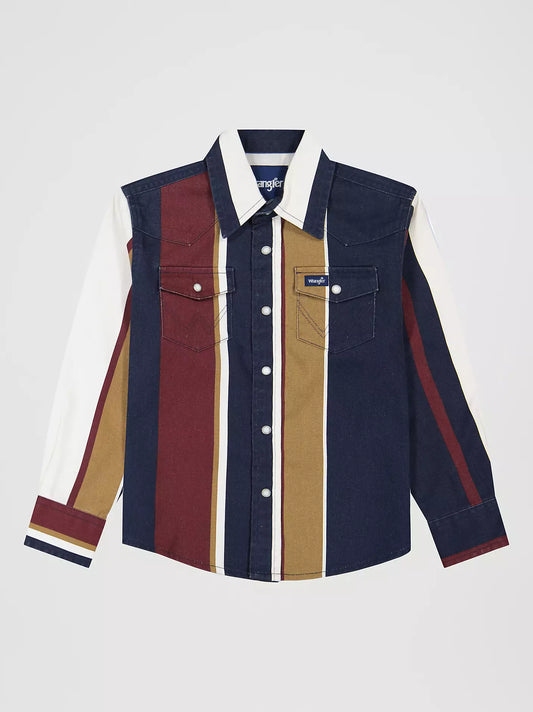 Boy's Wrangler Brushpopper Western Snap Shirt