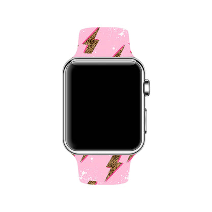 Leopard Print Bolt Apple Watch Band