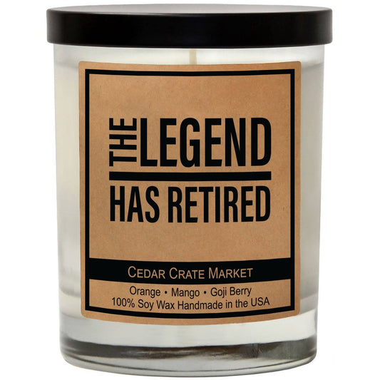 'The Legend Has Retired' Candle