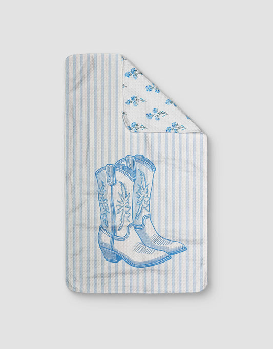 Light Blue Boots Reversible