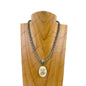 Oval Cowboy Pendent Necklace
