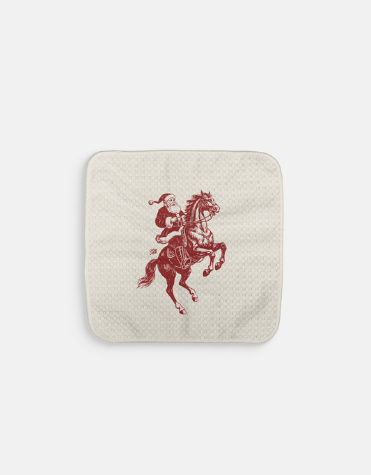 Christmas Rider Dishcloth