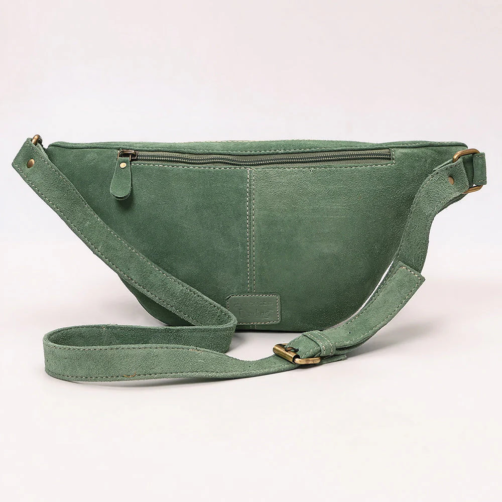 American Darling Suede Belt Bag - Sage
