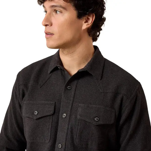 Men's Ariat Retro Waffle Button-Down Fitted Shirt