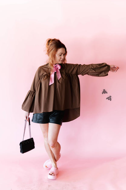 Women's 2FlyCo The Brazos Top - Mocha
