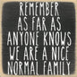 'Normal Family' Sign