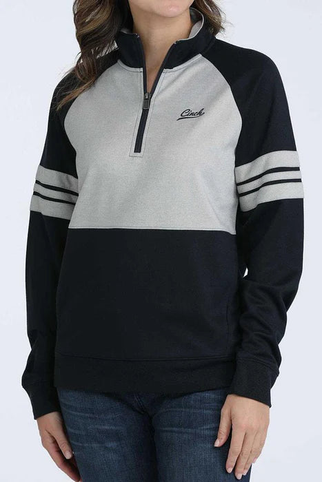 Women's Cinch Navy 1/4 Zip Pull Over