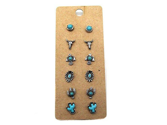 Western 6 Dainty Post Earring