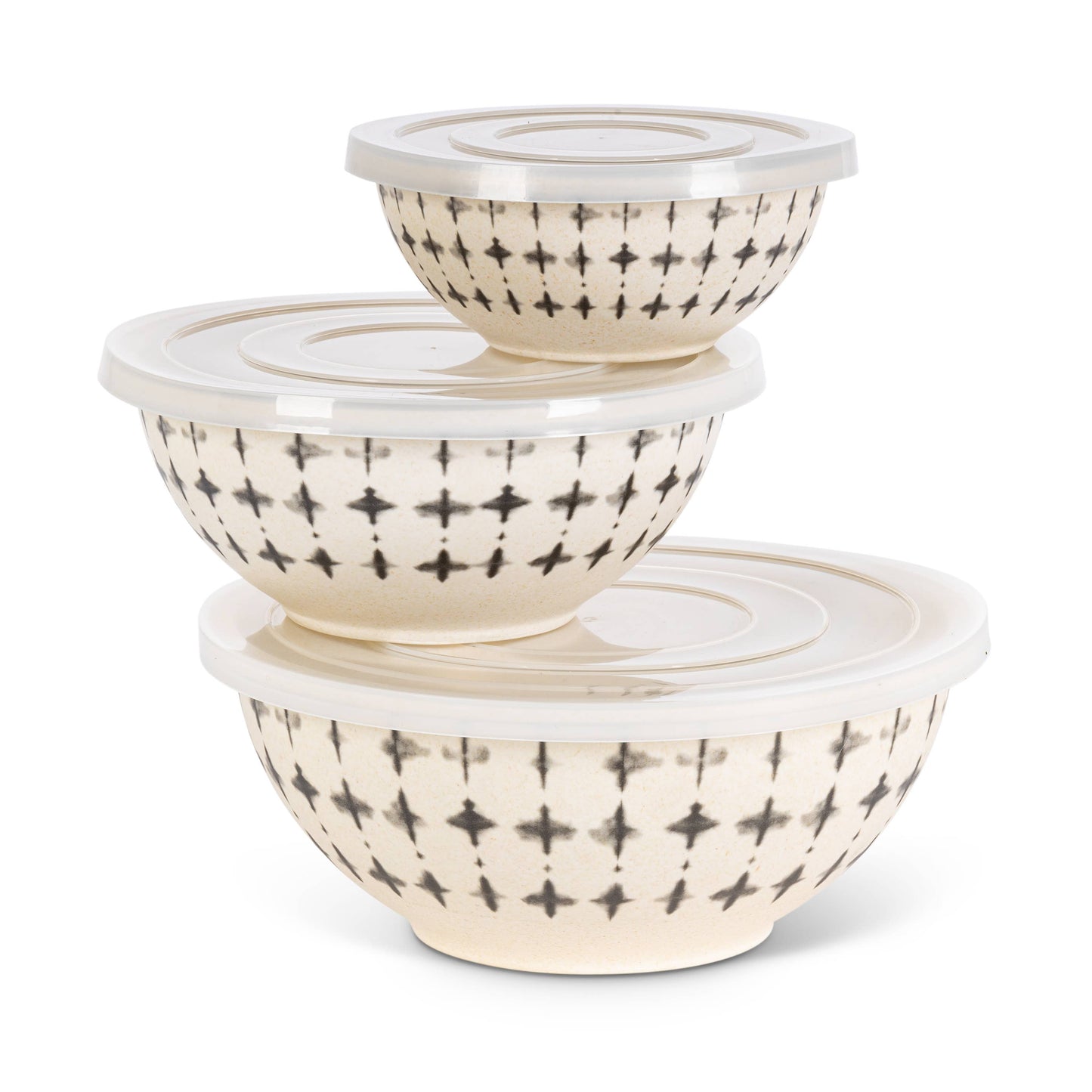 Black & White Fiber Nested Bowls
