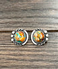 Round Gemstone Stud Earrings