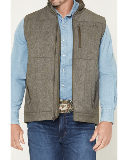 Men's Cinch Bonded Concealed Carry Softshell Vest - Olive Design