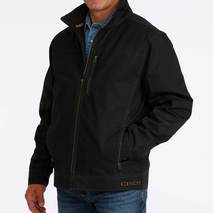 Men's Cinch Concealed Carry Canvas Jacket - Black