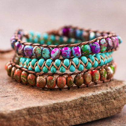 Leather Cord Wrap Bracelet