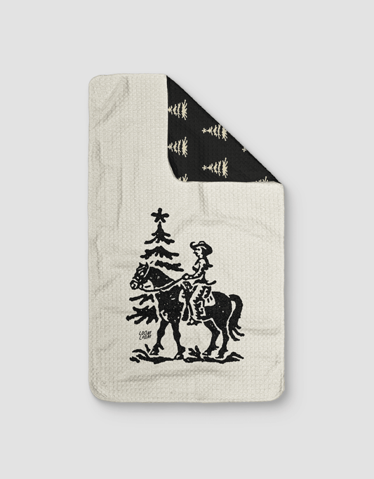 Cowgirl Christmas Trees Reversible