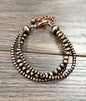 Copper Western Bead Strand Adjustable Bracelet
