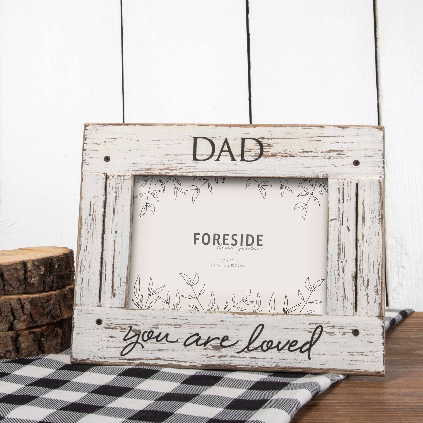 5x7 Photo Dad Love White Picture Frame Dad Gift