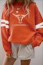 Women's Varsity Stripe Oversize Sweatshirt - Longhorn