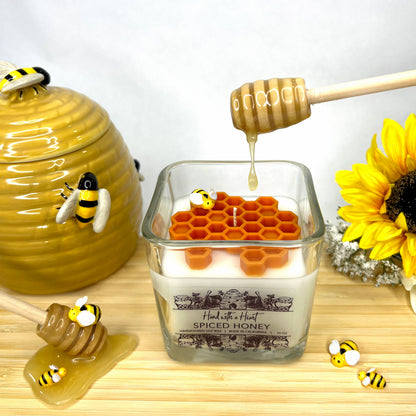 Hand With A Heart Spiced Honey Soy Wax Candle