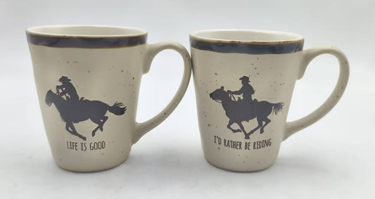 Cowboy Tough 'I'd Rather be Riding' 17oz Mug