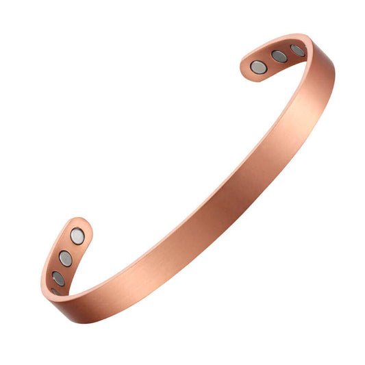 Solid Copper Bracelet with Magnets