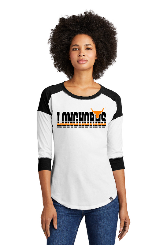 Women's Longhorn Quarter Lenth Sleeves