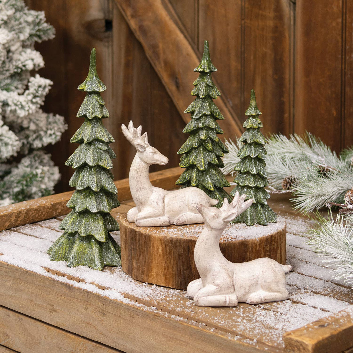 Resin Glittered Christmas Tree