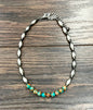 Western Elongated Bead Gemstone Necklace