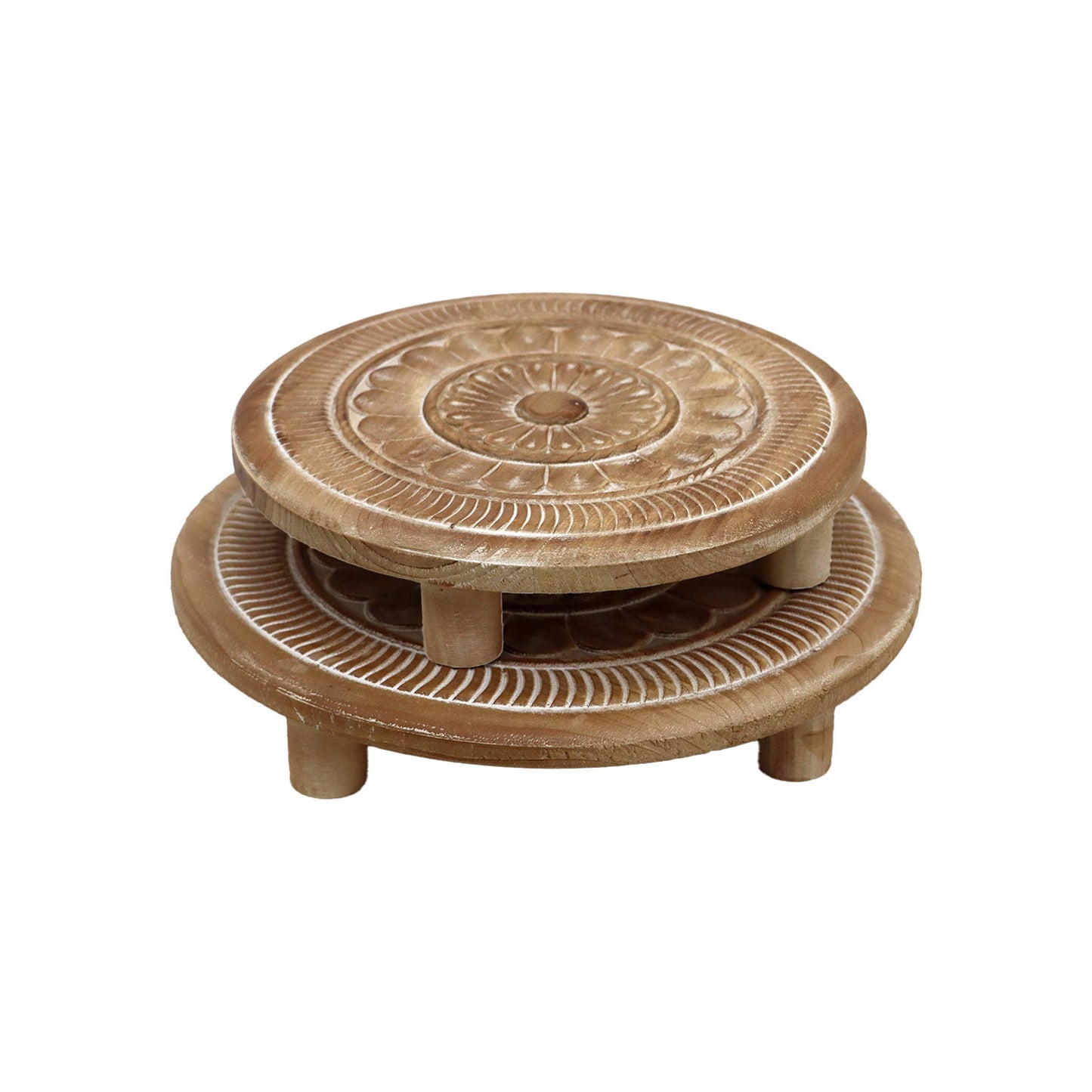 Round Wooden Display Risers