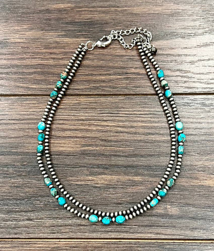 Navajo Oval Gemstone Necklace