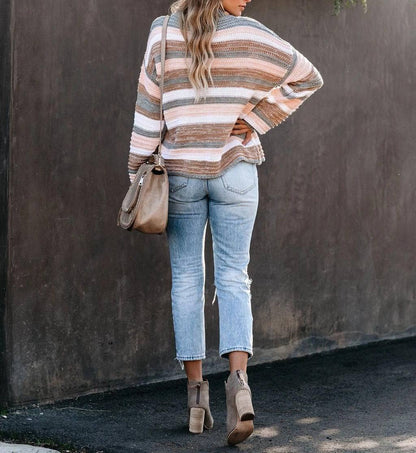 Women's Striped Crewneck Sweater