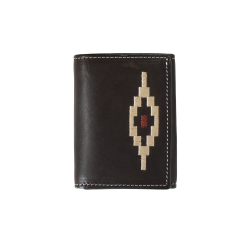 3D Trifold Wallet Southwest Lacing Brown