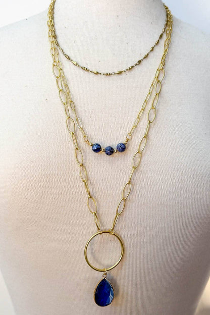 Hadlee Necklace- Blue
