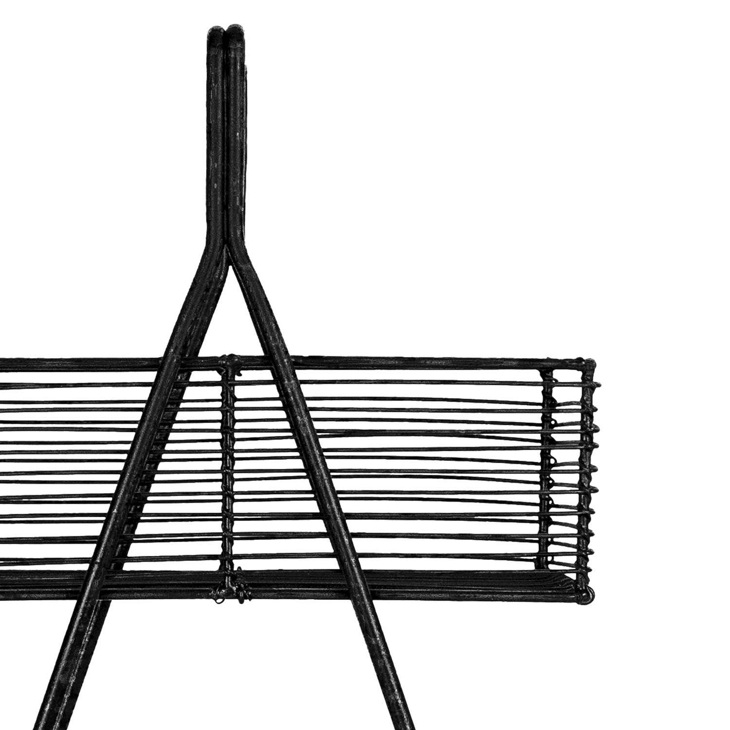 Atticus Two Tiered Wire Baskets Black Kitchen Decor