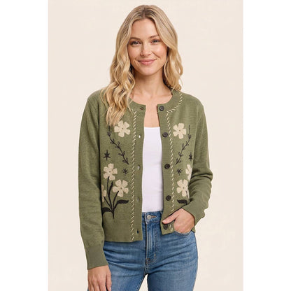 Women's Floral Printed Cardigan