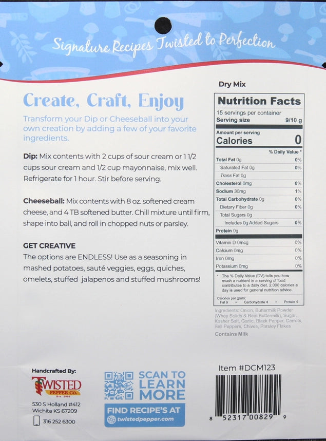 Prairie Ranch Dip or Cheeseball Mix