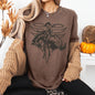 Cowboy Western Stitch Garment Dyed Graphic T-Shirt-Espresso