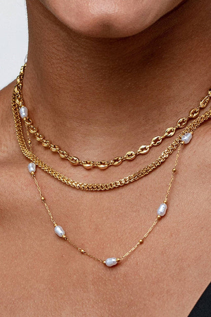 18K Gold Stainless Steel Chain Necklace