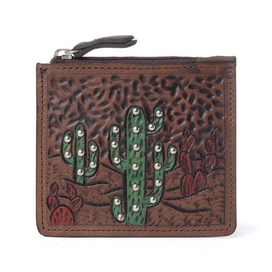 Hand Tooled Leather Credit Card Holder