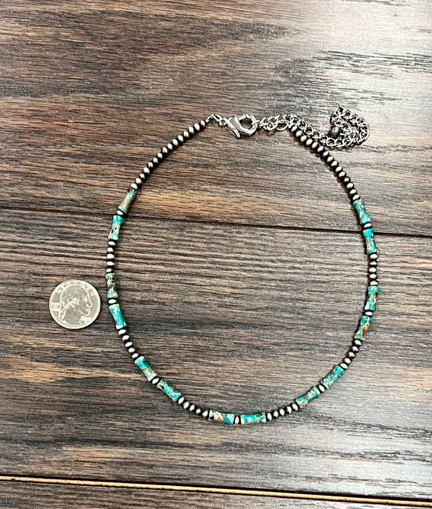 Special Cut Turquoise Gemstone Necklace