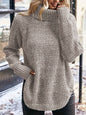 Women's High Lapel Knitted Sweater