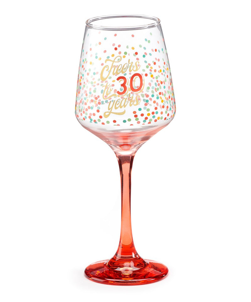 Milestone B'day Wine Glass