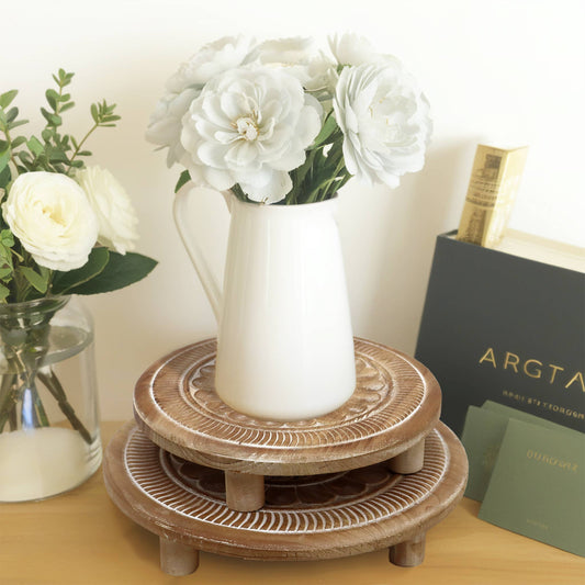 Round Wooden Display Risers