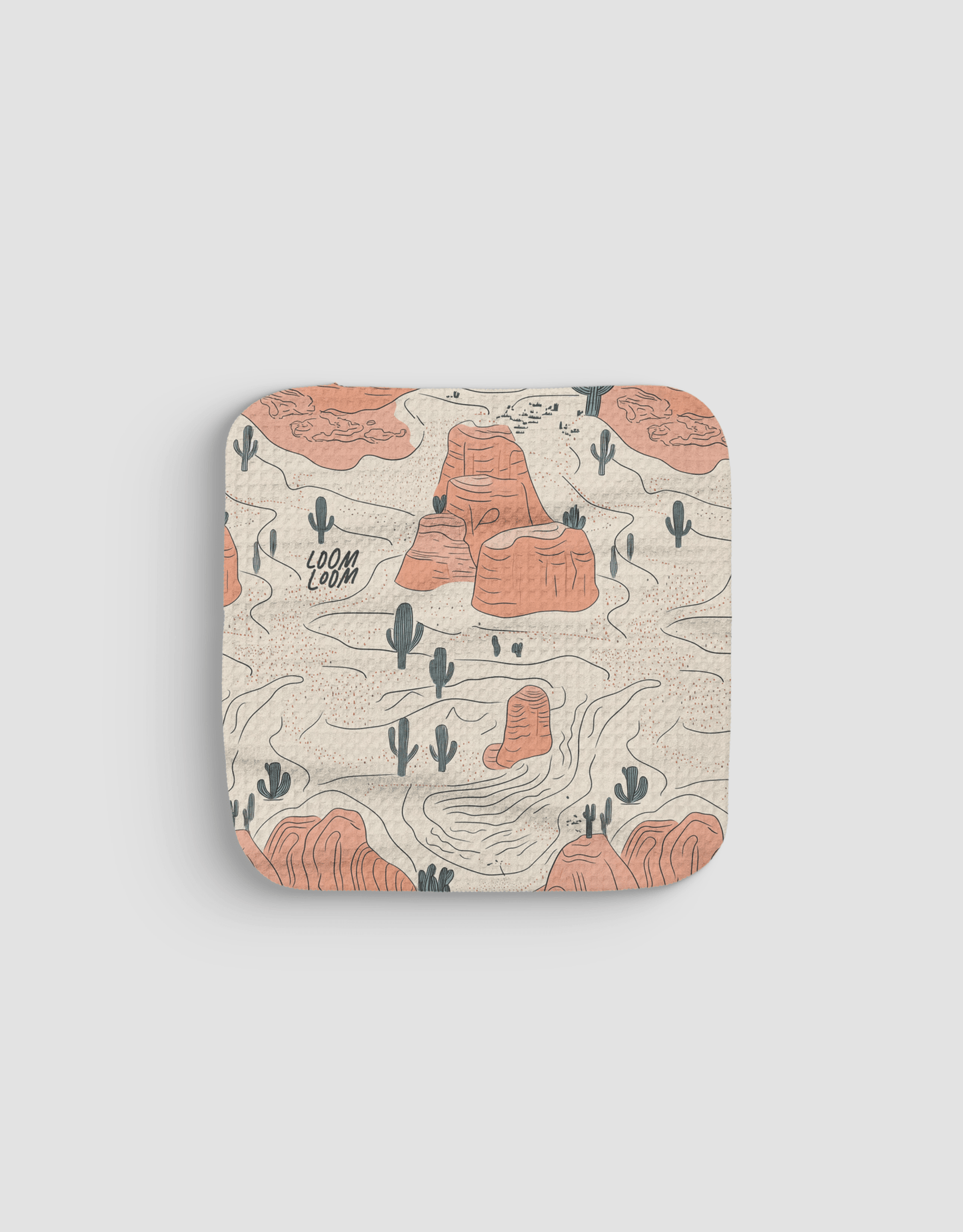 Cute Red Rock Dishcloth